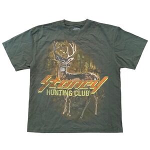 Post Malone Big Ass Stadium Tour 2025 T-Shirt XL Stoney Hunting Club Olive Green